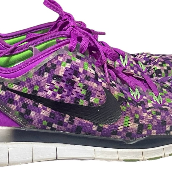 Nike Free TR Fit 5 Womens Sz 8 Running Shoe Purple / Black / Green Lightweight - Picture 12 of 15
